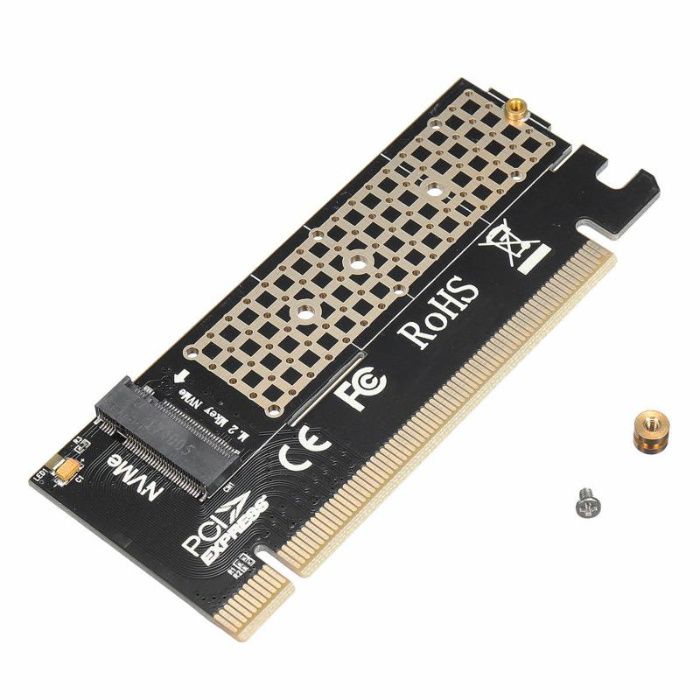 Адаптер M.2 NVMe SSD (M Key) в PCI-E x16 новый в упаковке.