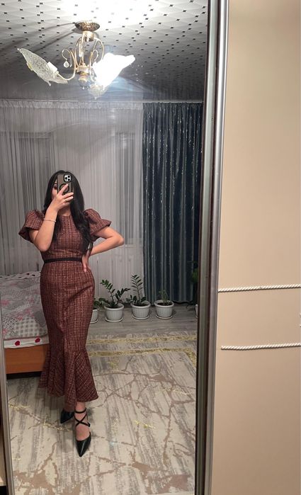 Твидовое платье