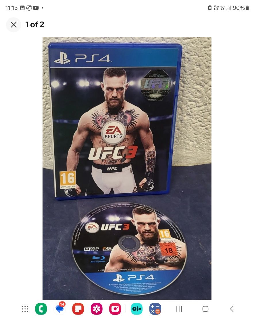 Ufc 3 / 4 за Ps4 playstation 4 Xbox One Неразличими от Нови