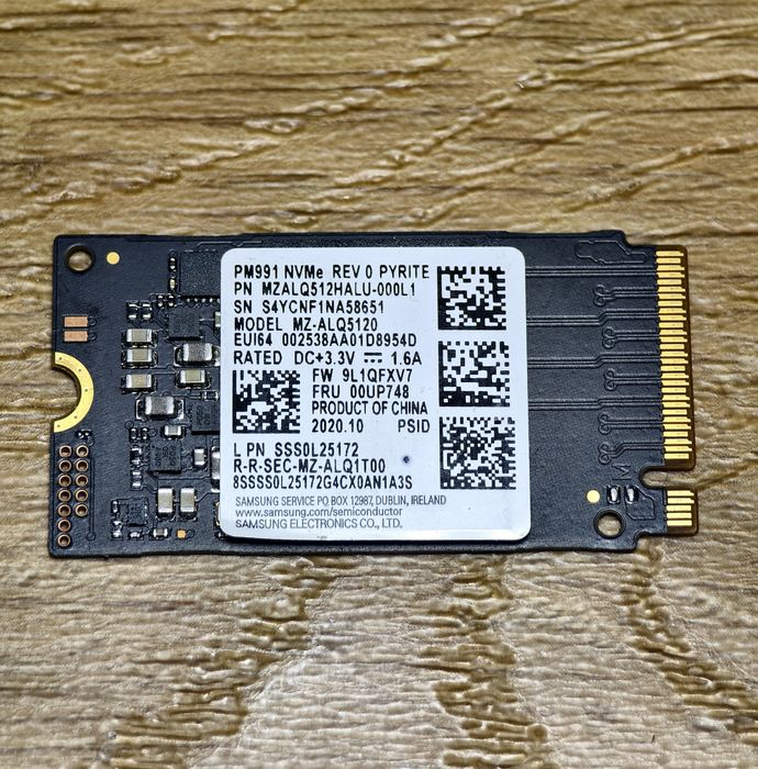 SSD Samsung PM991 512gb, 2242
