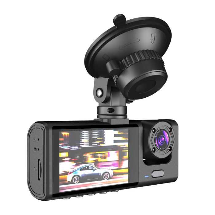 Видеорегистратор PA1187 – Двойна камера + Задна камера, Wi-Fi, Full HD