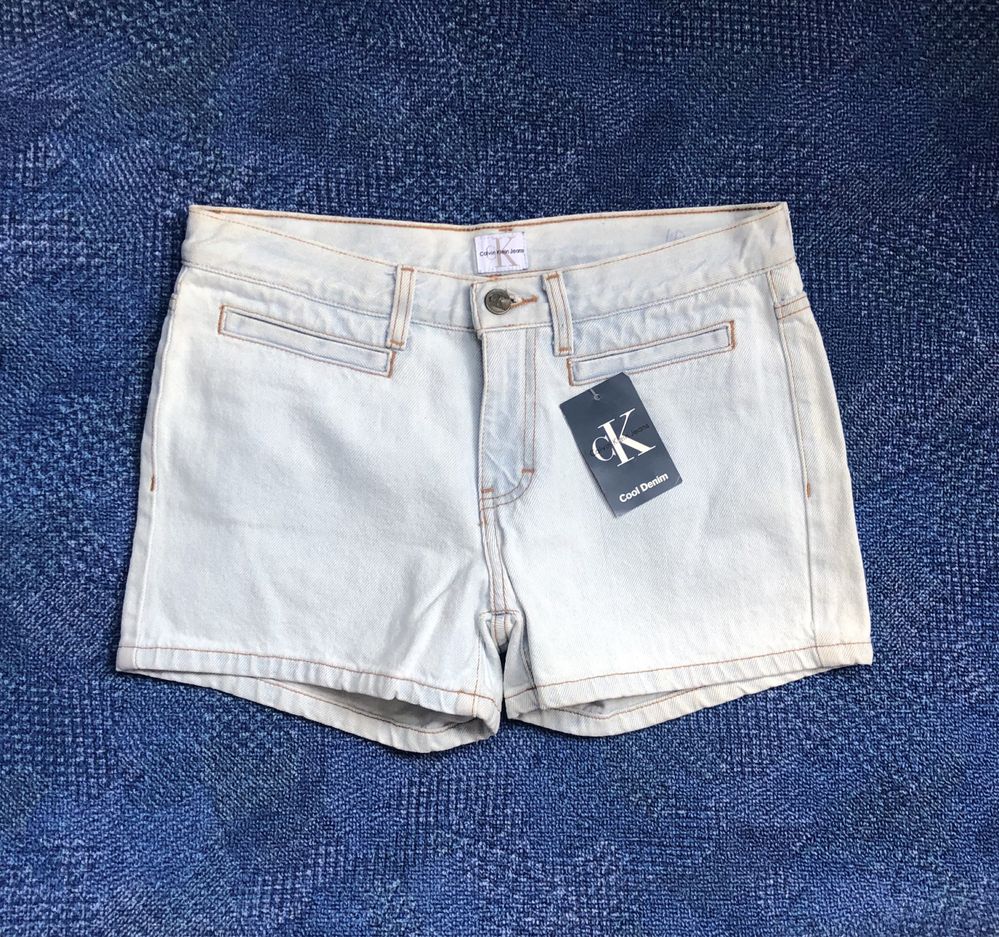 НОВИ Calvin Klein 3 inch Welt Pocket Shorts ОРИГИНАЛ дамски къси дънки