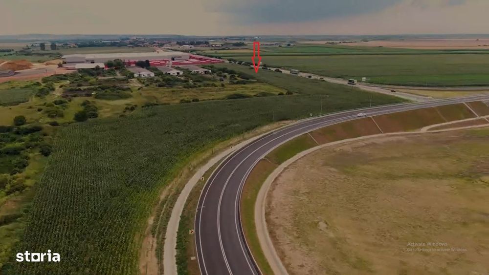 Teren intravilan 5.000 mp, zonă industrială – lângă șoseaua E671