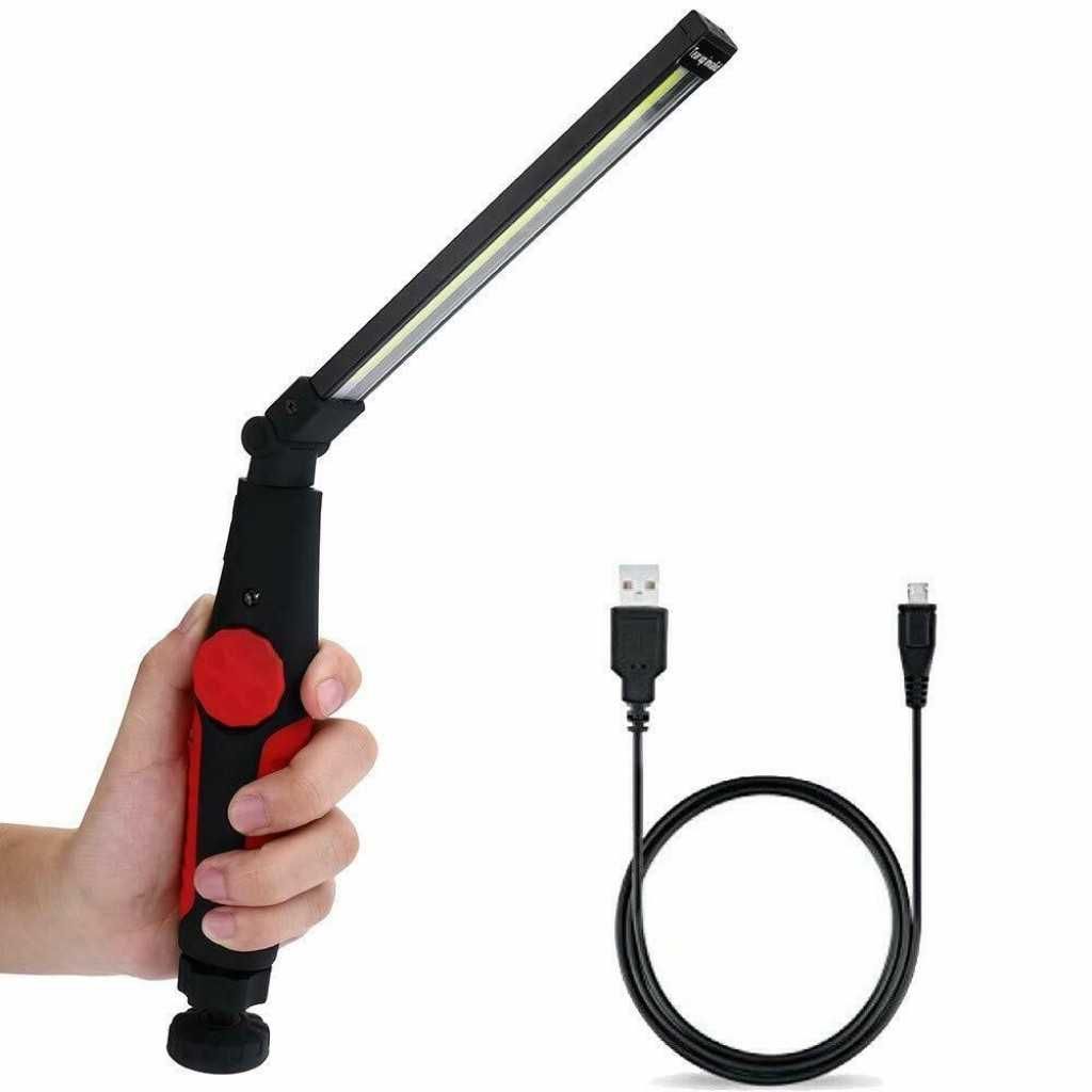 LED фенер с USB зареждане, 360 градуса завъртане и чупещо се рамо FL96