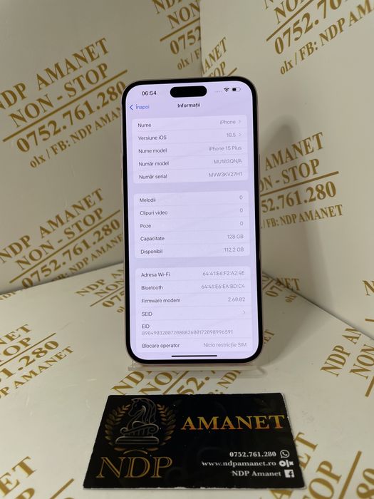 NDP Amanet Braila Iphone 15 Plus (37409)