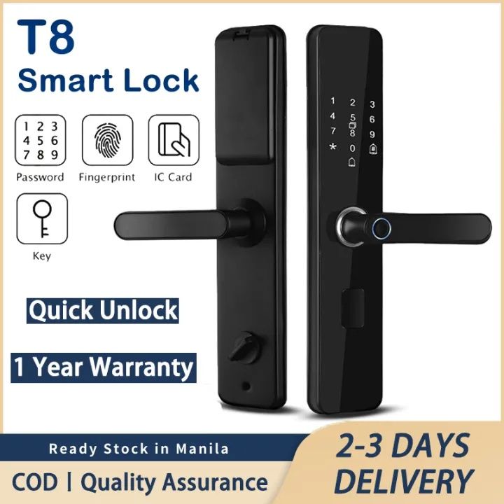 Умный замок smart lock T8 wifi