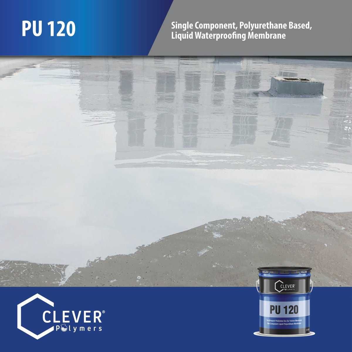 Clever Polymers PU Base 120 Полиуретановая Гидроизоляция УФ-стойкая