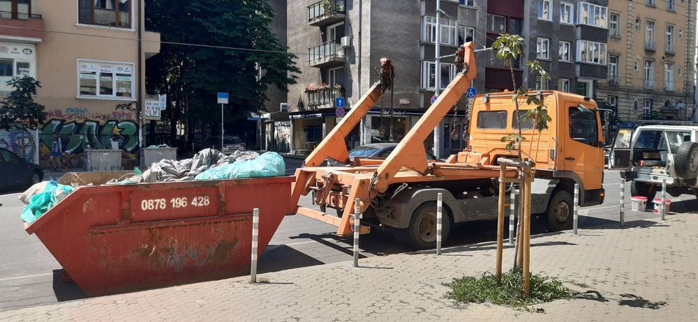Контейнери за строителни отпадъци. Извозване. София