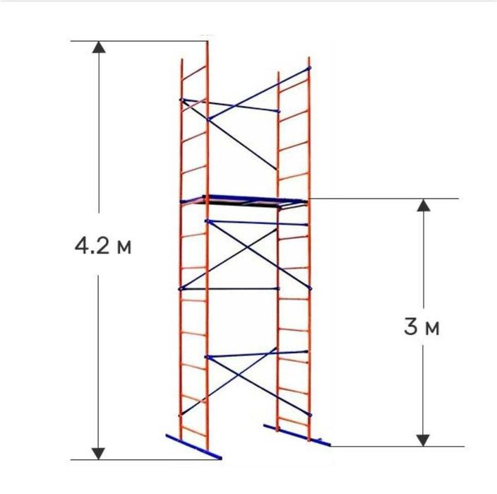 Строительные леса , вышка-тура , струбцины , люльки | в наличии Актобе