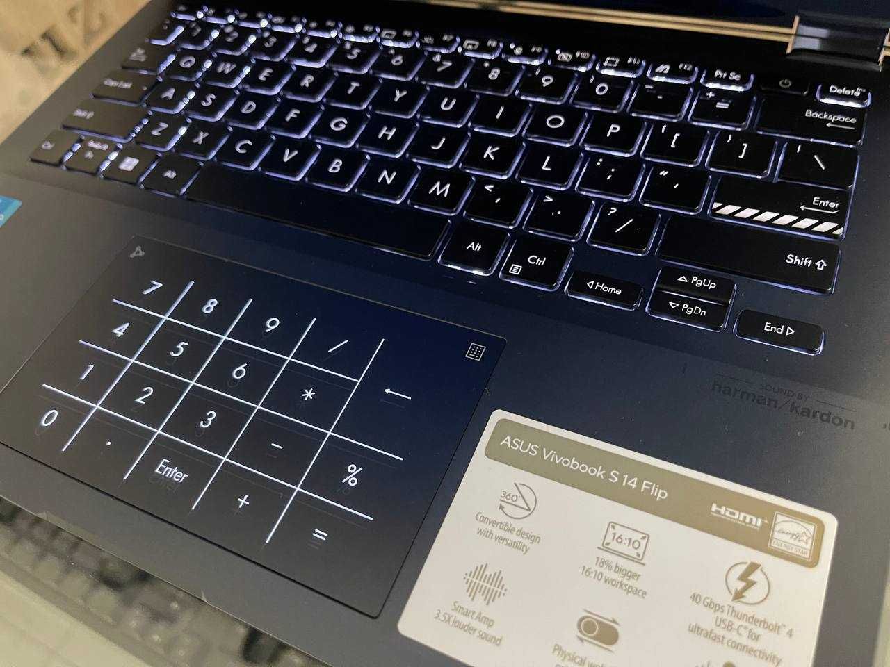 ASUS VivoBook S14 Flip intel Core i3-1220P озу8гб 256ssd