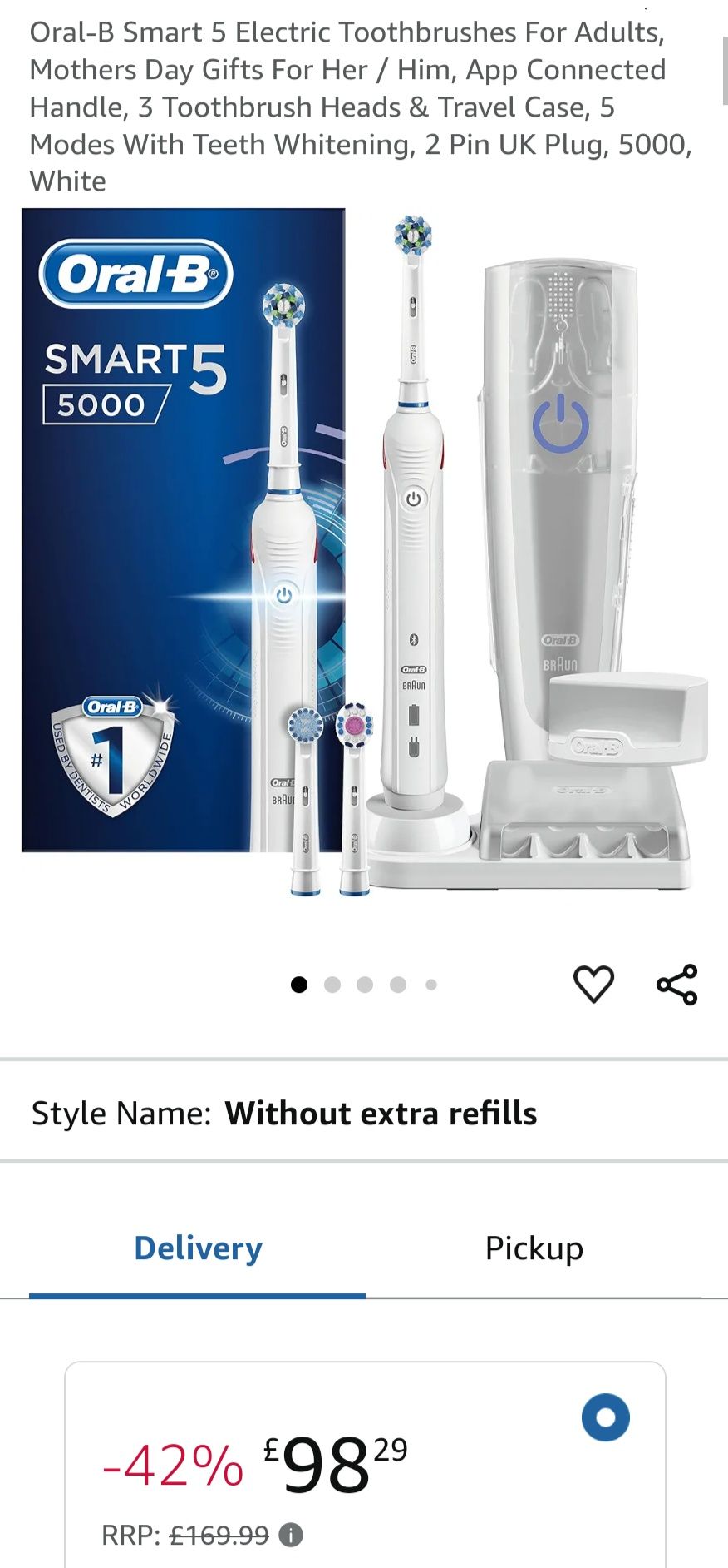 Четка за зъби Oral B 5 / серия 5000