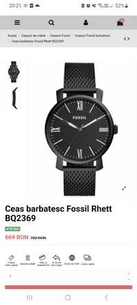 Ceas Fossil Rhett - ca nou