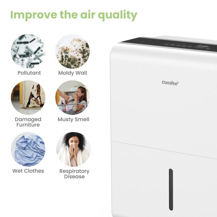 Dezumidificator Comfee MDDP-30DEN7 - 30 L/24 H  - 80m2