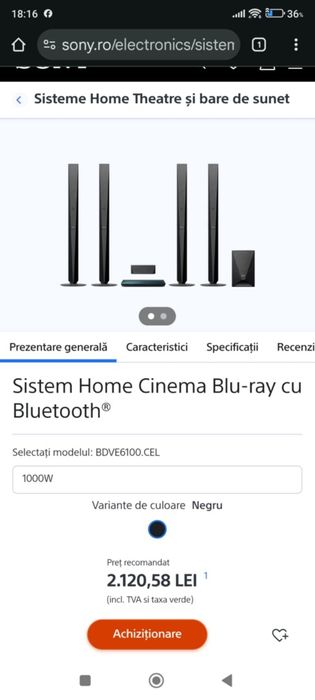 Sistem home cineva Sony 5+1