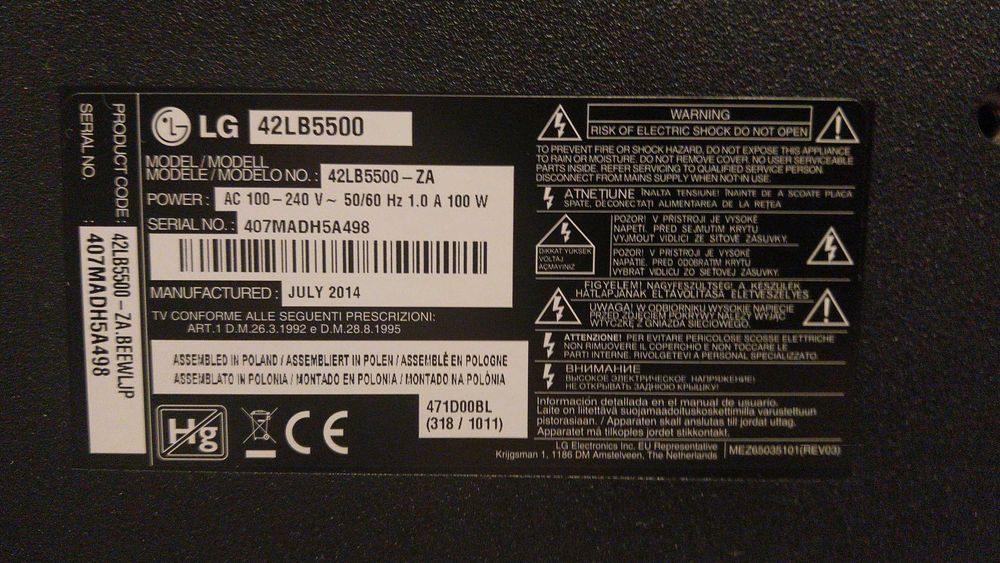 Televizor Ful HD LG 42LB5500