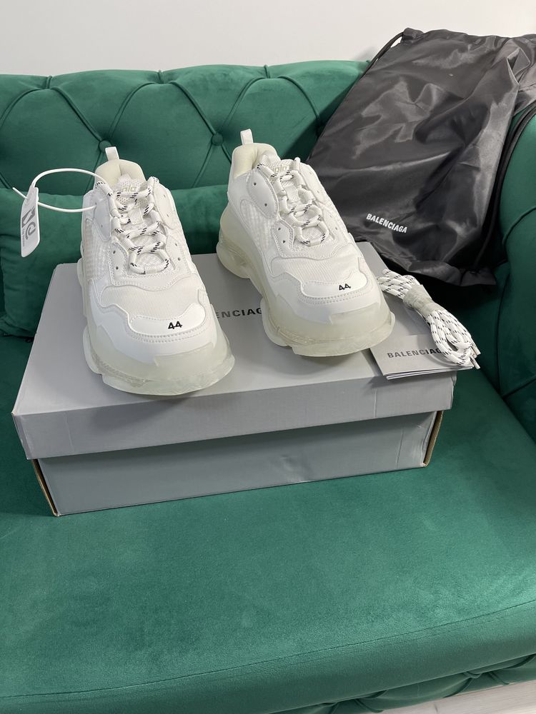 Adidasi Balenciaga Triple S Premium piele naturala Full Box