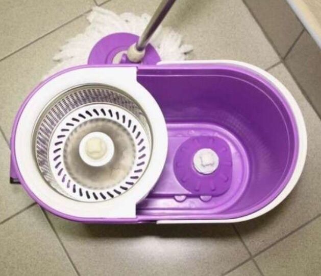 Швабра с ведром для отжима и полоскания "Spin Mop"