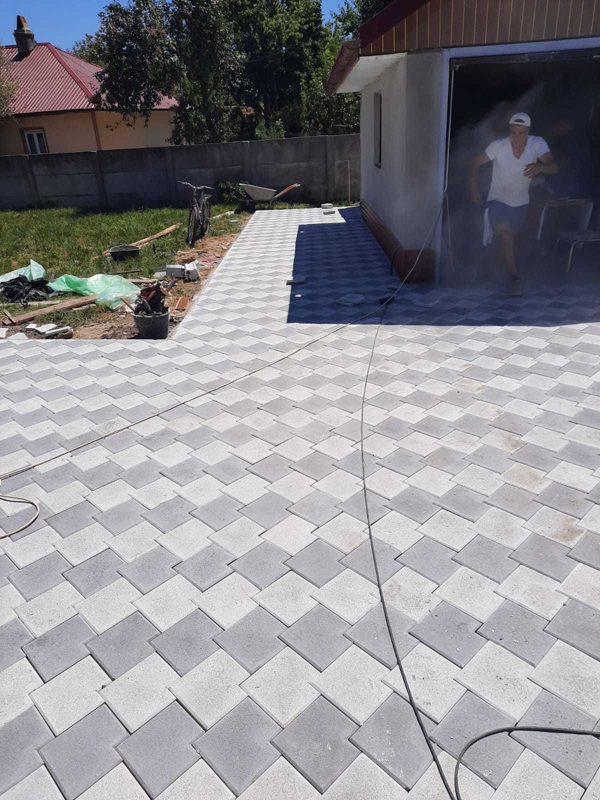 Fabricam dale pavaj model rustic Pavele Borduri din beton aditivat