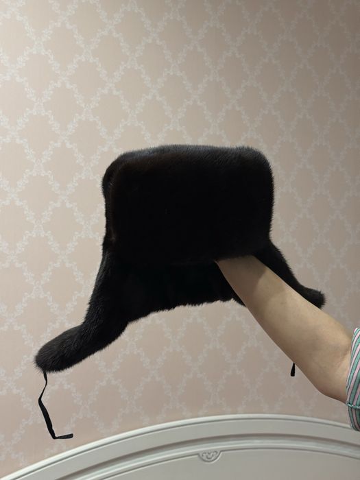 Норковая шапка ушанка