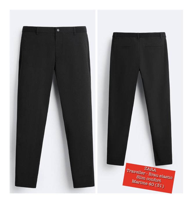 Pantaloni chino barbati Zara