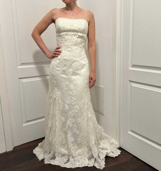 Rochie deosebita de mireasa Pronovias, ivory