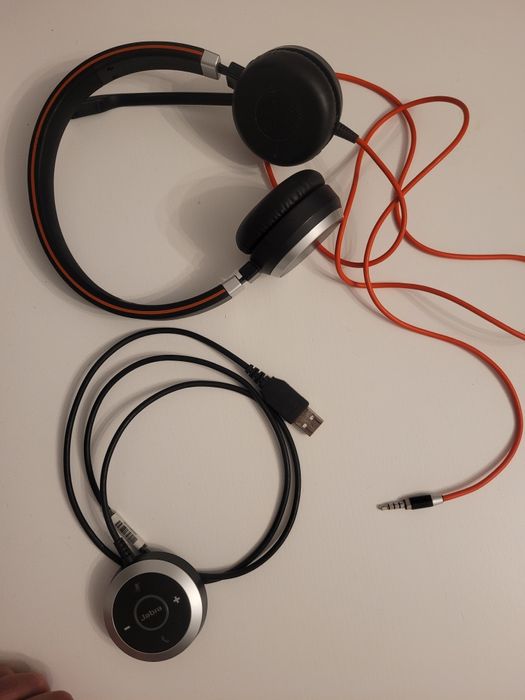 2 x Casti Stereo Jabra Evolve 40, On-Ear, Negru