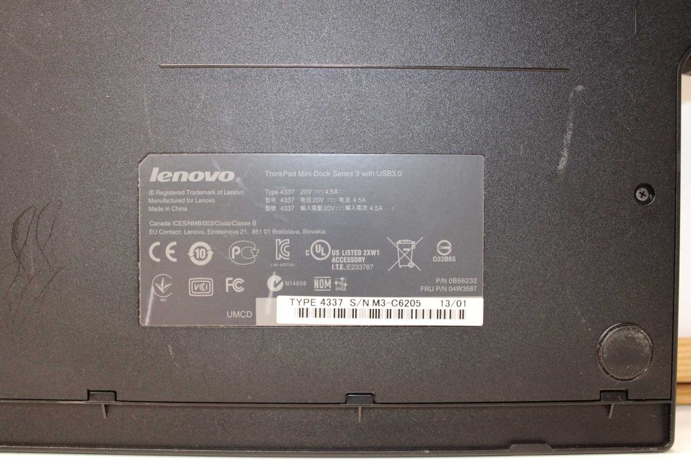 Докинг станция Lenovo ThinkPad Mini Dock 4337