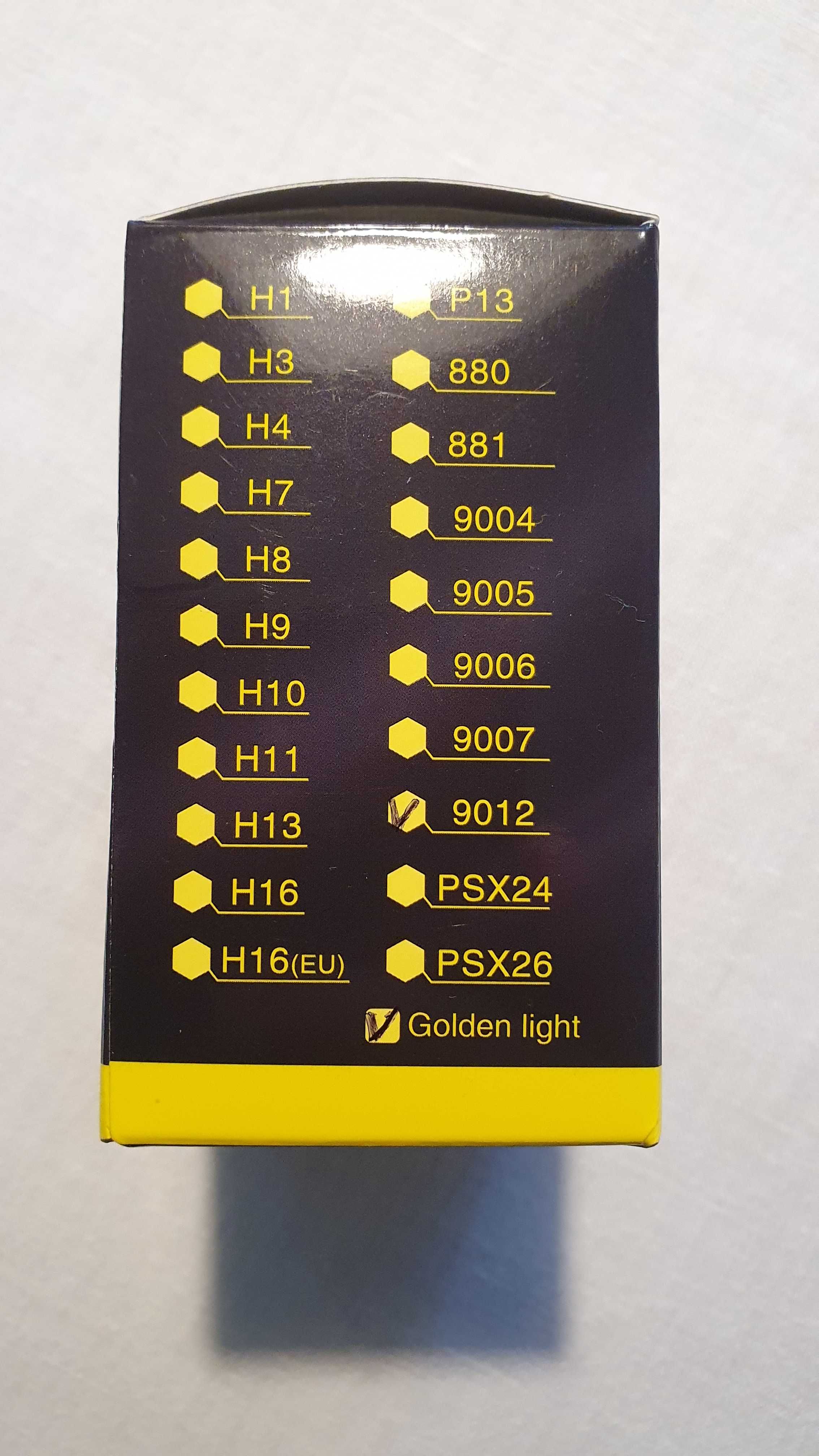 LED втомобилни крушки HIR2 (9012) - жълти.