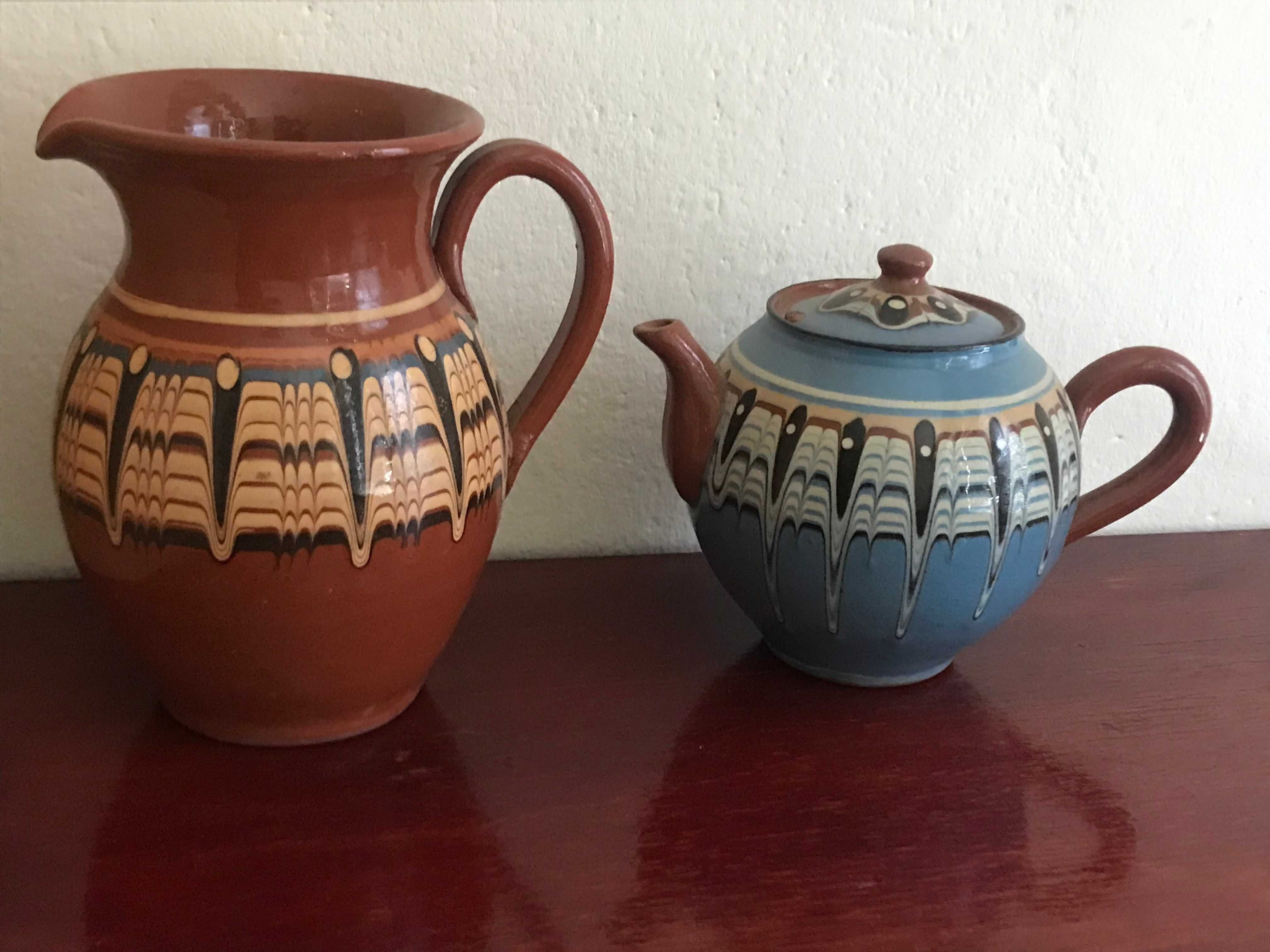 Кана и чайник от глина