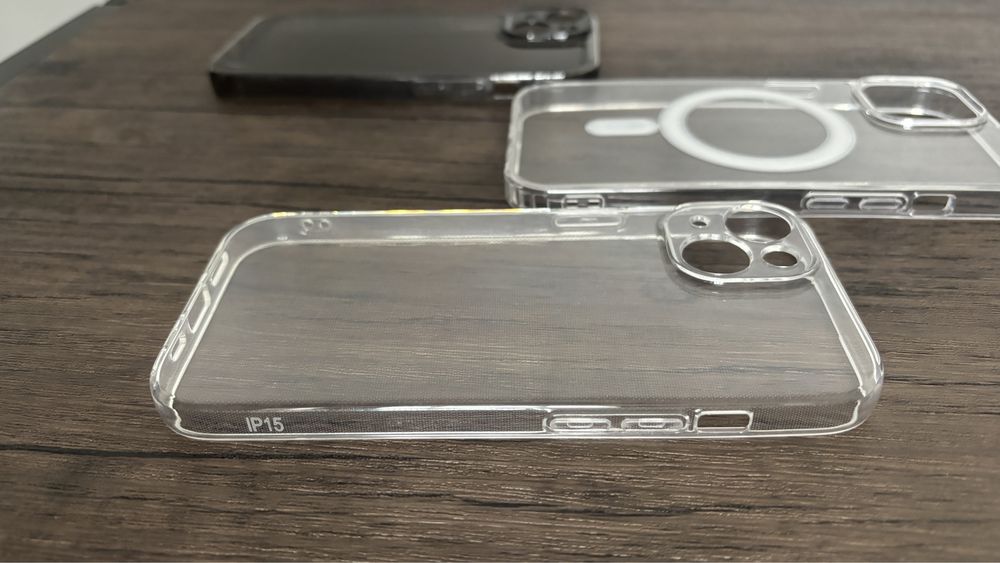 Huse transparente silicon iPhone 15