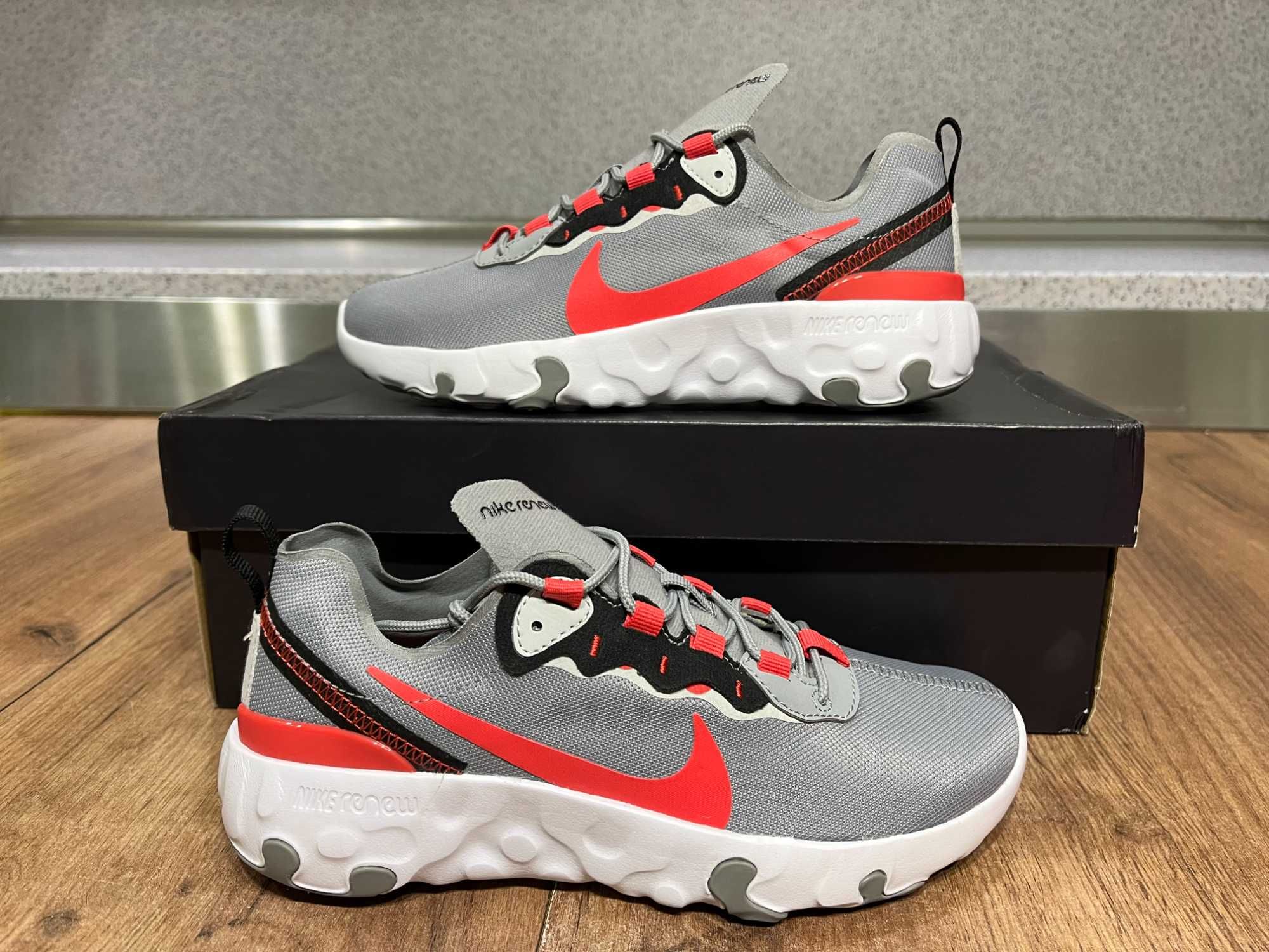 ОРИГИНАЛНИ *** Nike Renew Element 55 / Particle Grey/Track Red