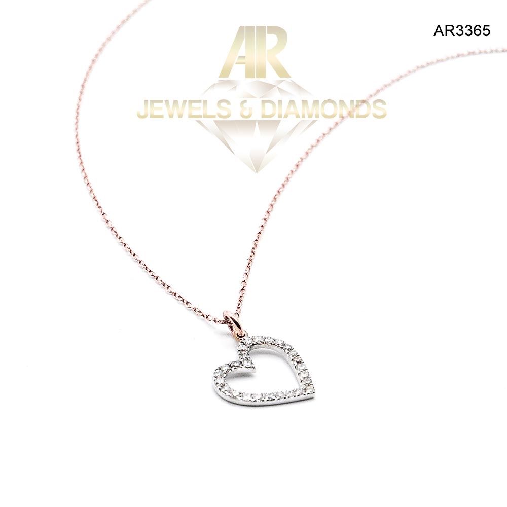 Colier Aur 14 K cu diamante model nou ARJEWELS (AR3365)