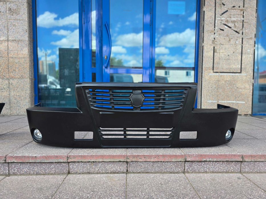 Бампер на Газель старого образца с туманкой