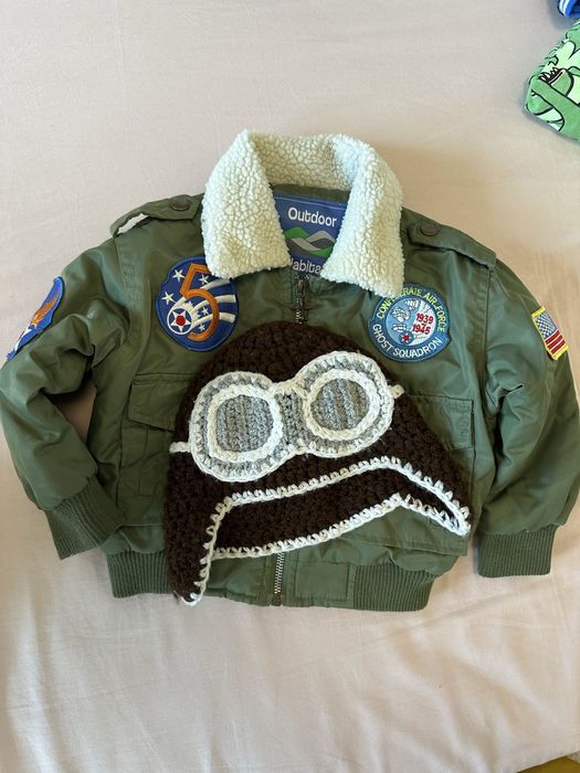 Пилотско яке и шапка за момче размер 1 годинка
