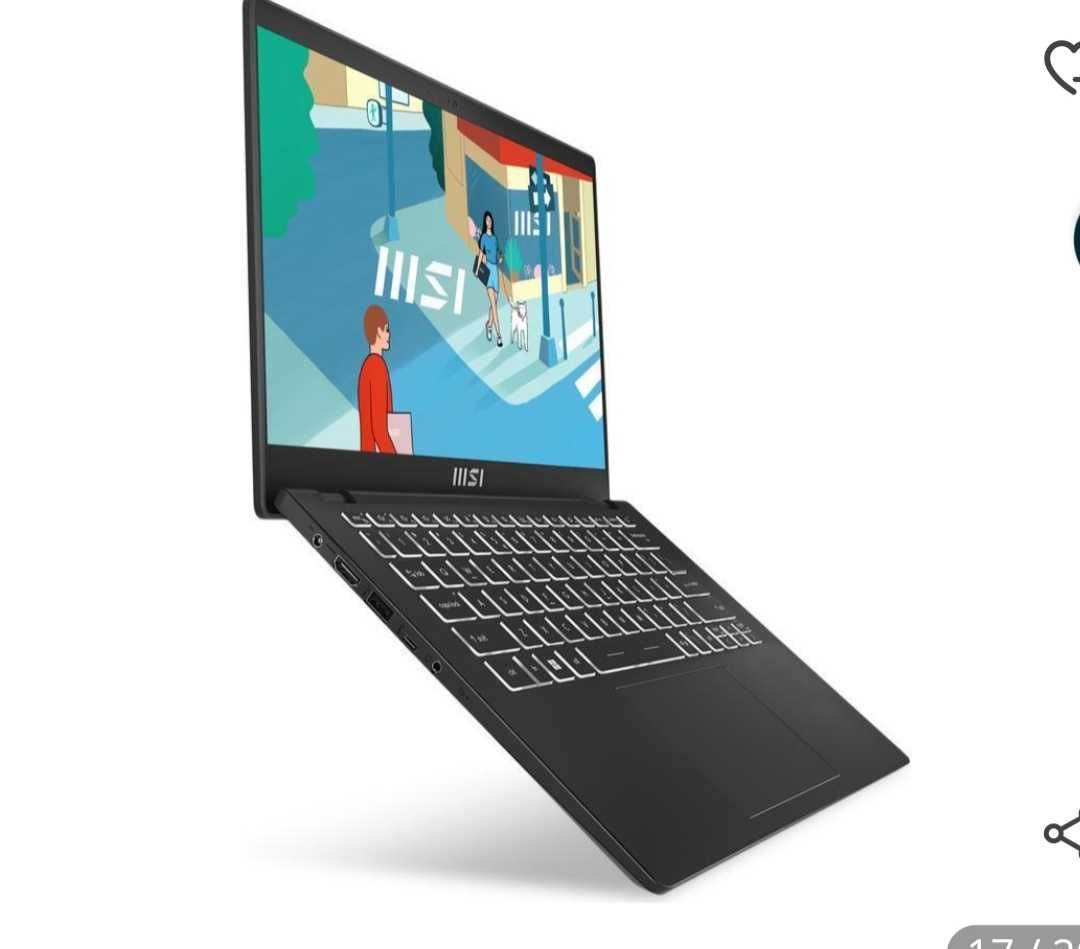 MSIModern НОВ ,16 gb ram ultra thin and light  16gb ram 512 Ssd Laptop