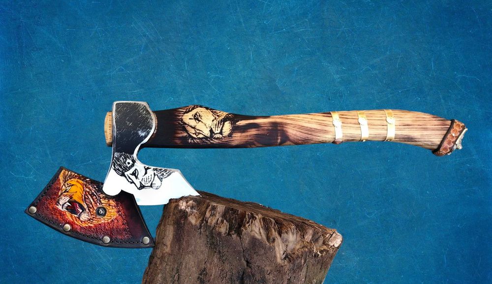 Брадва лъв топор секира къмпинг оборудване лов риболов