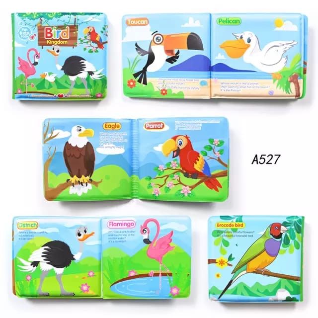 Set cu 2 carti pentru baie, educative, Animale NOl