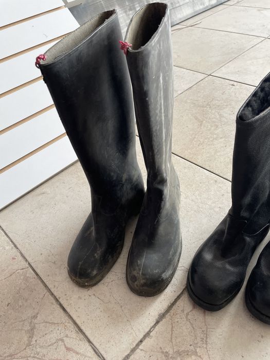 Сапоги резиновые, кирзовые