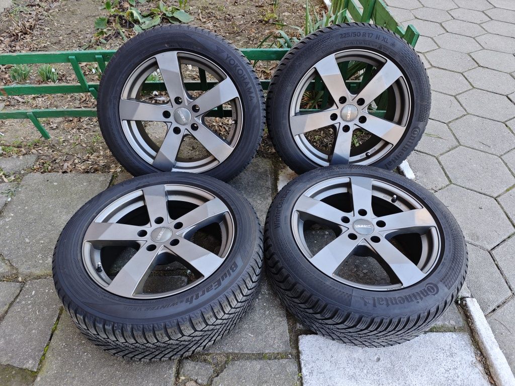 Джанти 17ки 5х120 със зимни гуми 225/50/17