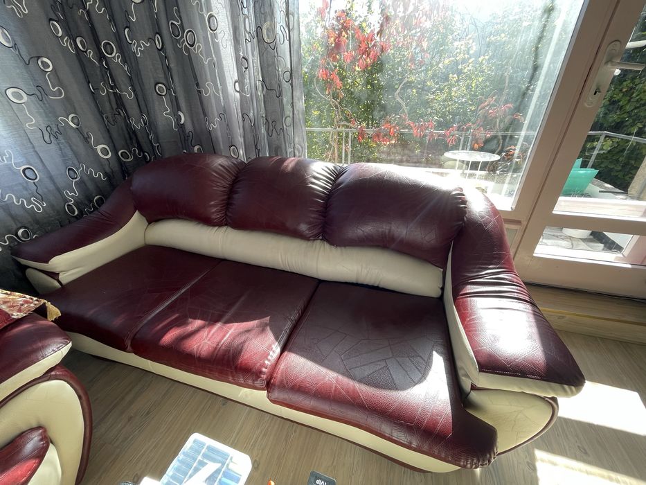 Холна гарнитура от еко кожа