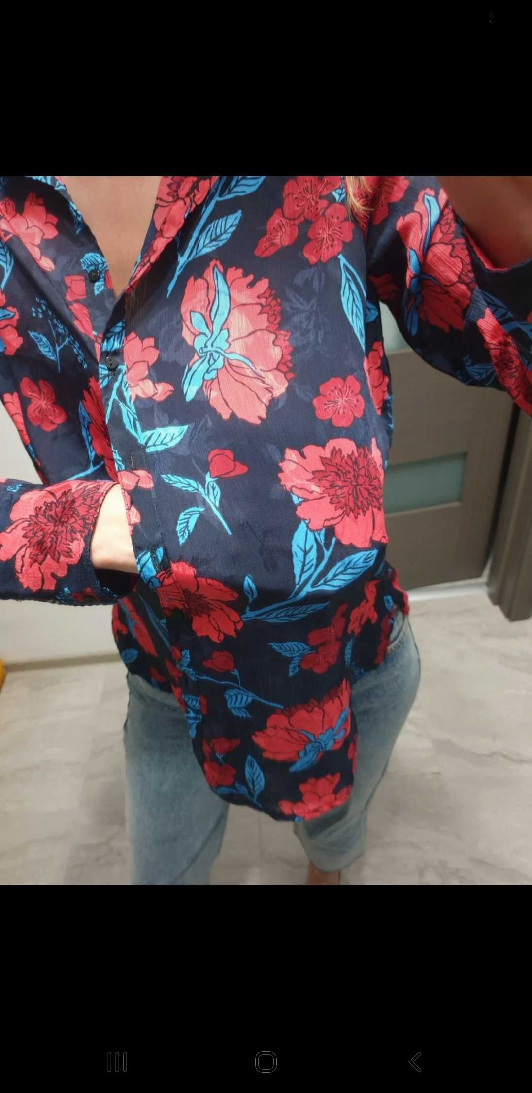 Camasa cu print de maci