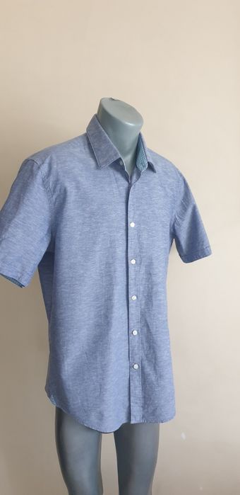 Hugo Boss Luka_2 Pique Cotton/Len Regular Fit/ L НОВО! ОРИГИНАЛНА Риза
