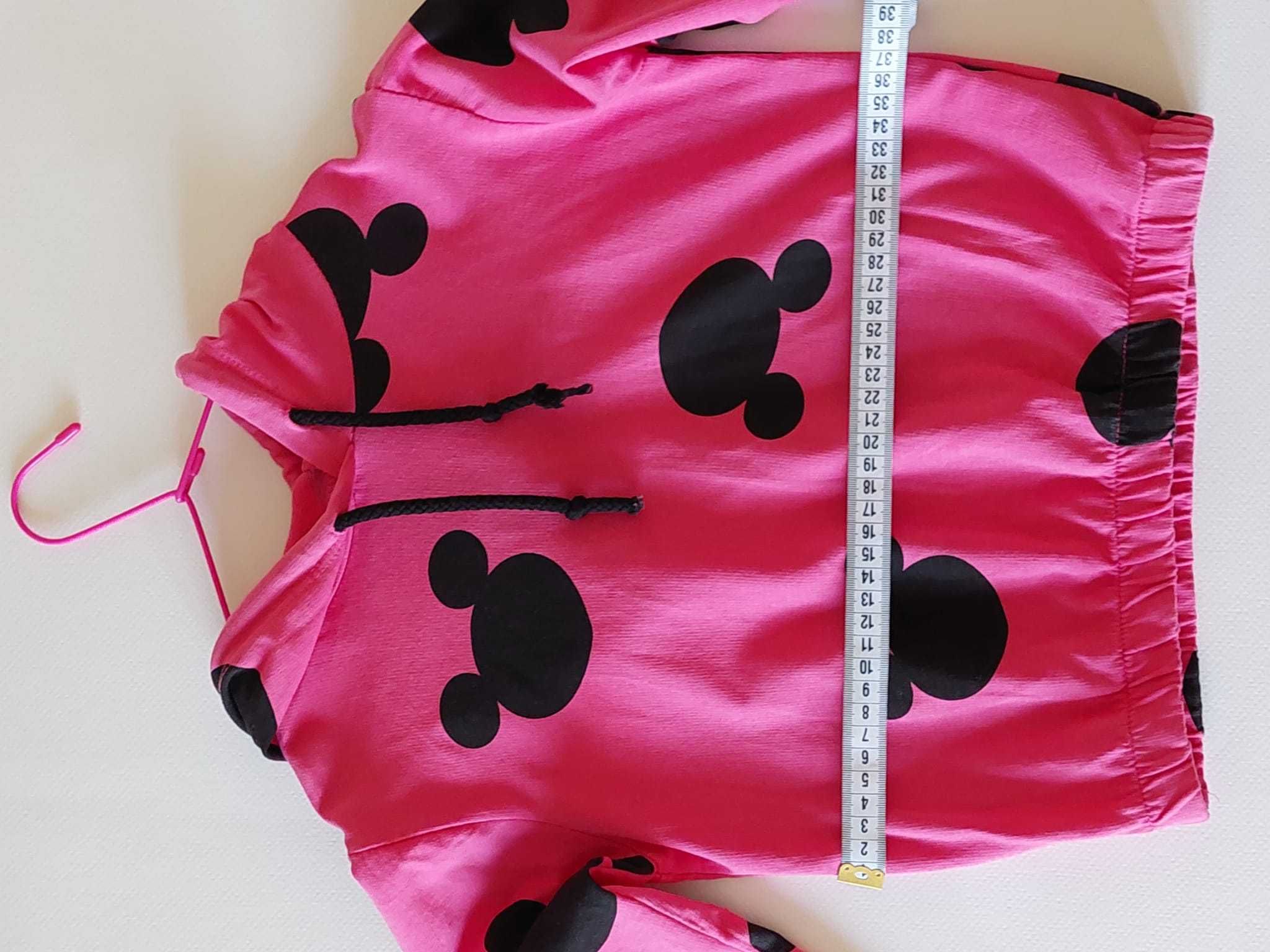 Bluza tip hanorac roz, pattern Minnie Mouse