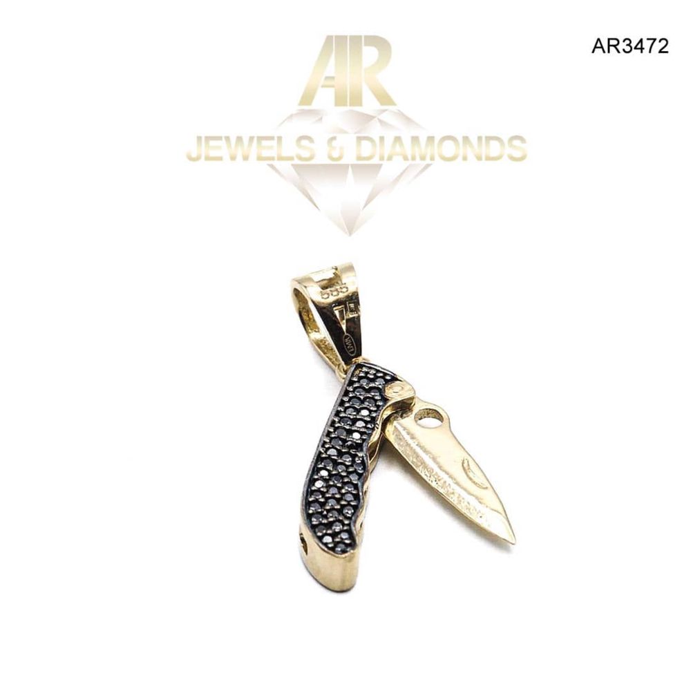 Pandantiv Aur 14 K model nou unisex ARJEWELS(AR3472)