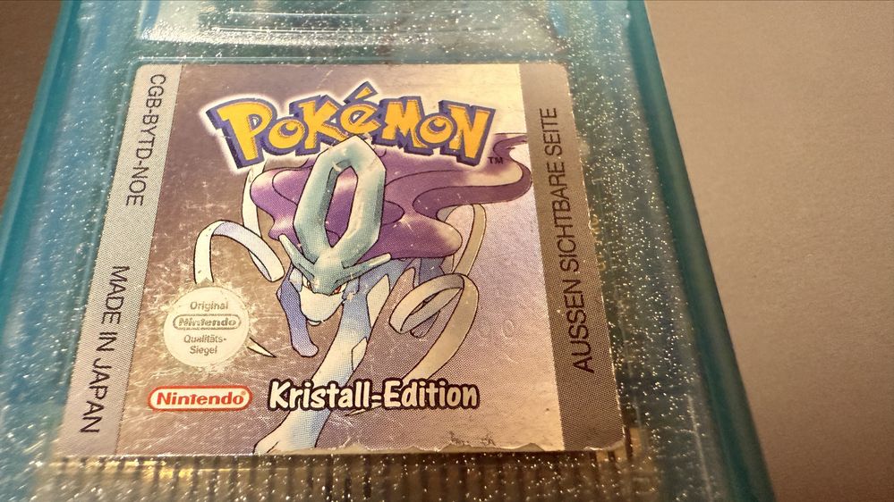 Nintendo pokemon silver blue crystal edition originale de colectie