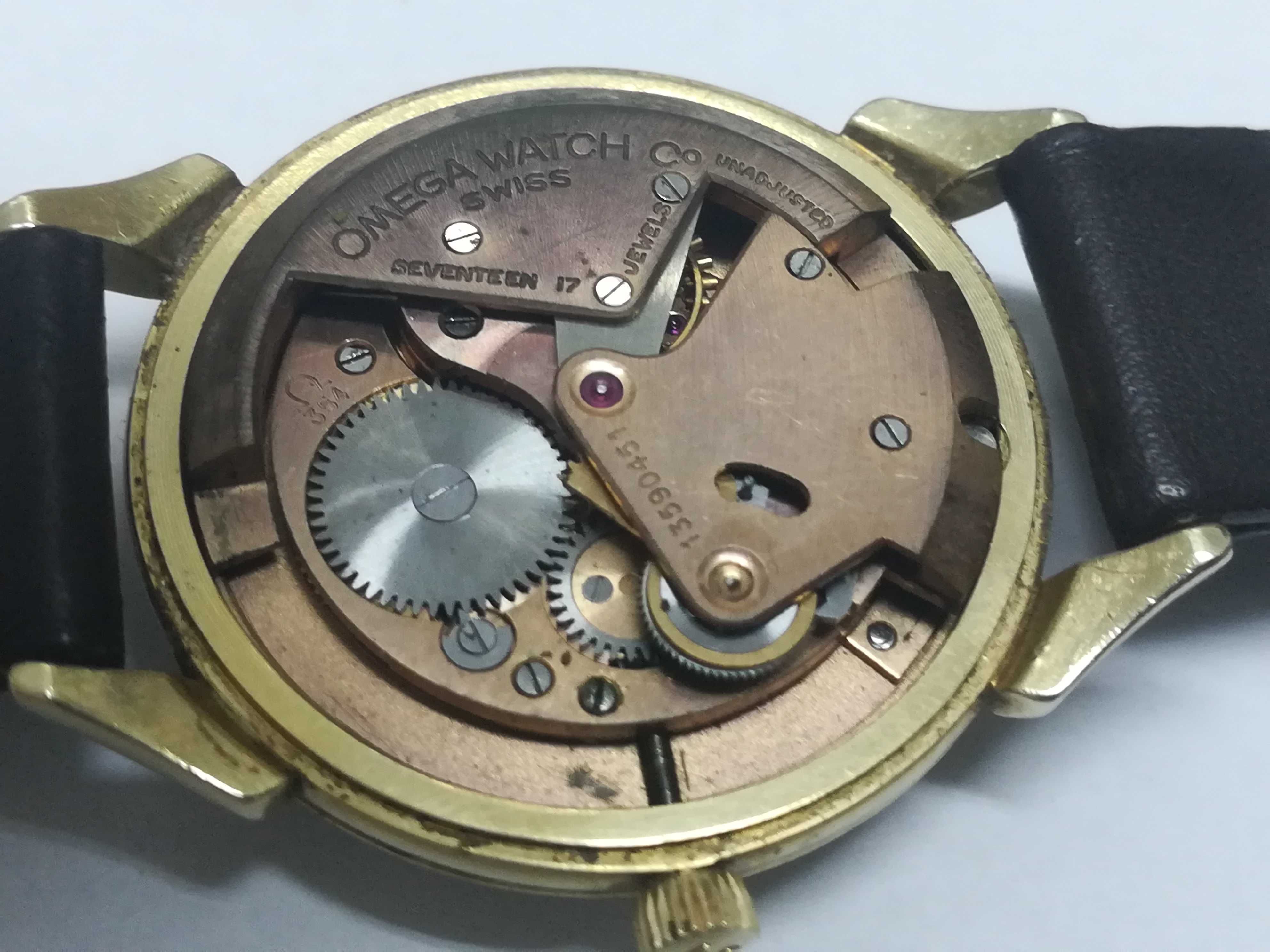 Ω OMEGA Gold 14k Automatic, Bumper, винтидж-оригинал, злато 14к, автом