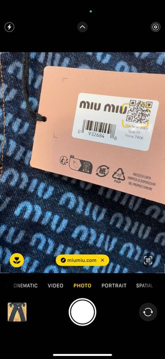 Miu Miu-Автентичен нов дамски комплект M размер