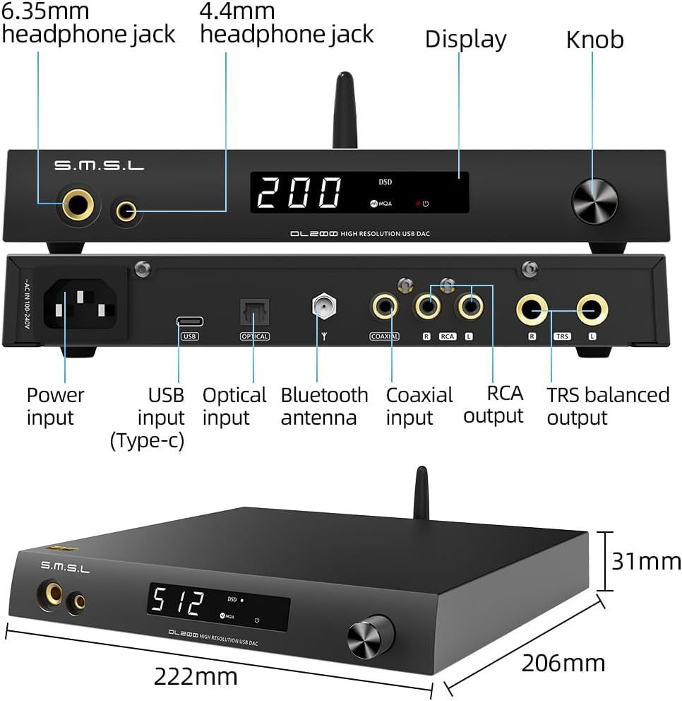 DAC audio SMSL DL200