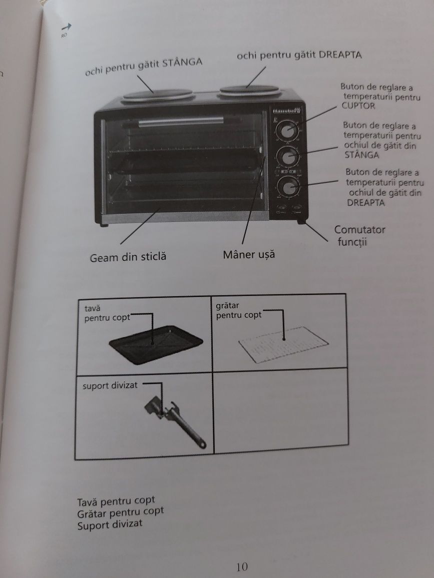 Cuptor electric cu plita