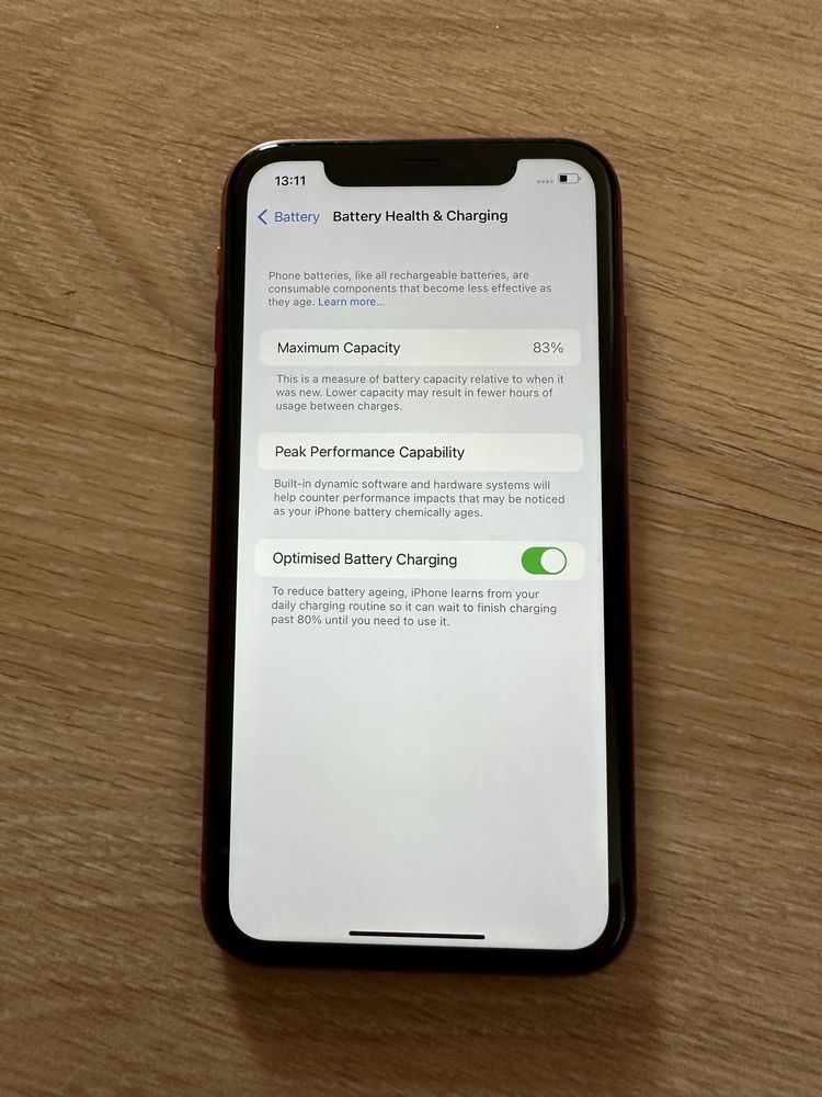 IPhone 11 red 64GB версия 83% батерия
